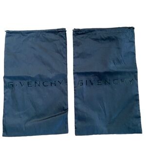 Givenchy Black Dust bags, shoe bags set of 2